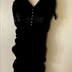 Poise black for love and lemons slip dress